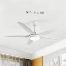 Ventilador de Techo WOOX - Madera, Luz LED y Mando a Distancia