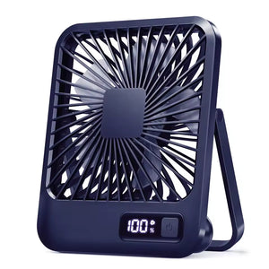 Ventilador de Escritorio Portátil WOOX - USB Recargable, Plegable 180°, 5 Velocidades