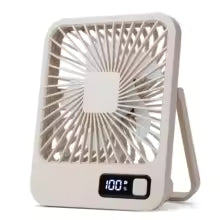 Ventilador de Escritorio Portátil WOOX - USB Recargable, Plegable 180°, 5 Velocidades